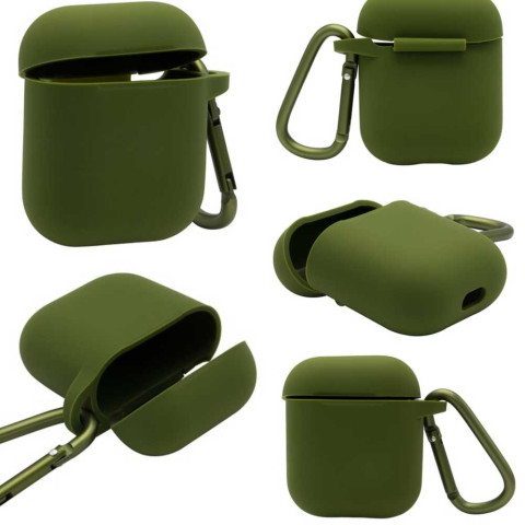 Чохол для AirPods 1/2 Blueo with carbine Army Green